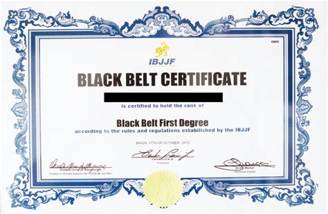 brazilian jiu jitsu certificate templates